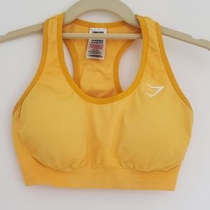 Gymshark Yellow Sports Bra size S